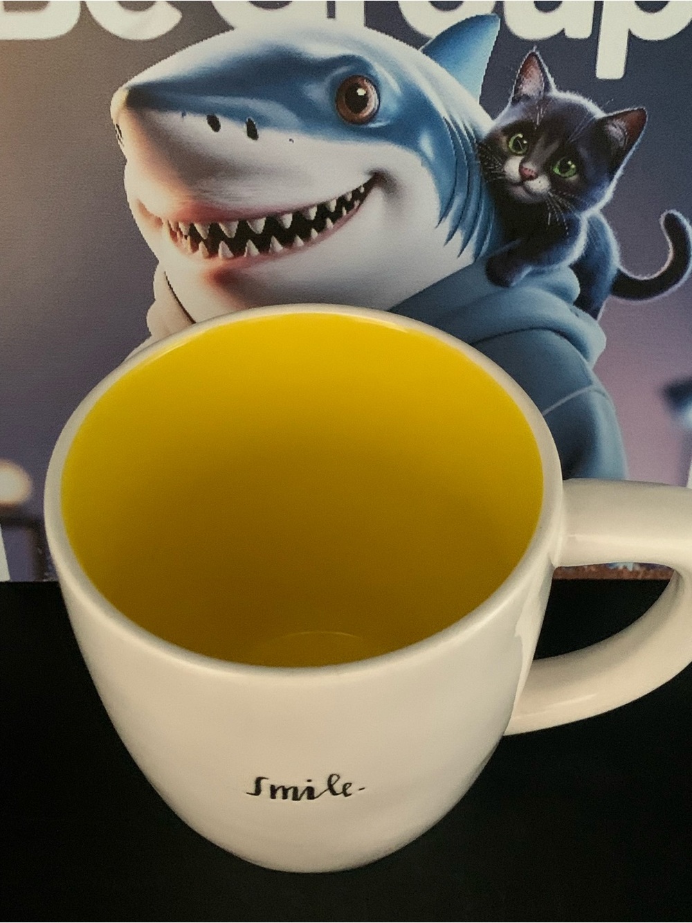 Pre Owned Rae Dunn Artisan Collection By Magenta Smile Script Coffee Tee Mug - Picture 8 of 11